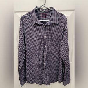 UNTUCKit Mens Long Sleeve Button Down Shirt. Performance Wear Material. Size XXL